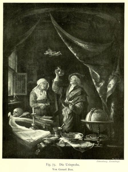 075 Die Urinprobe. Von Gerard Dou