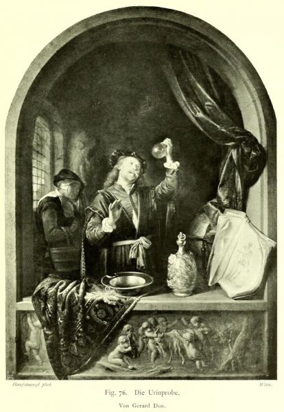076 Die Urinprobe. Von Gerard Dou