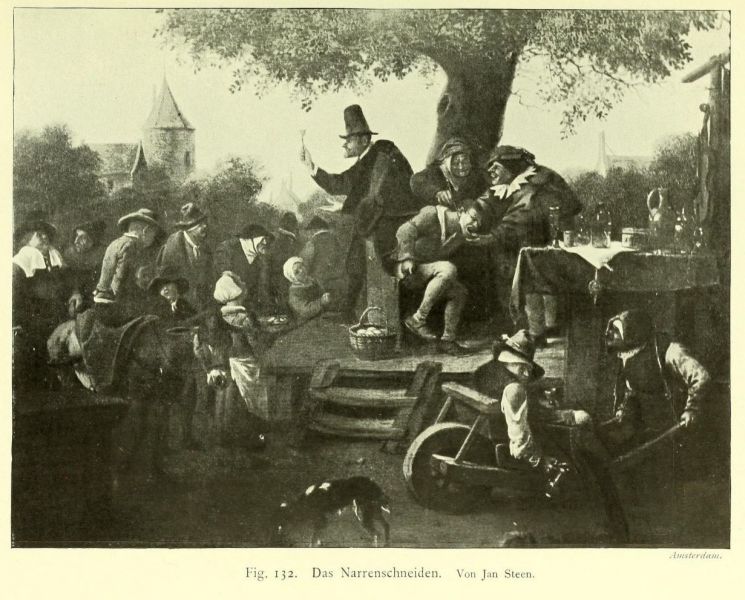 132 Das Narrenschneiden. Von Jan Steen