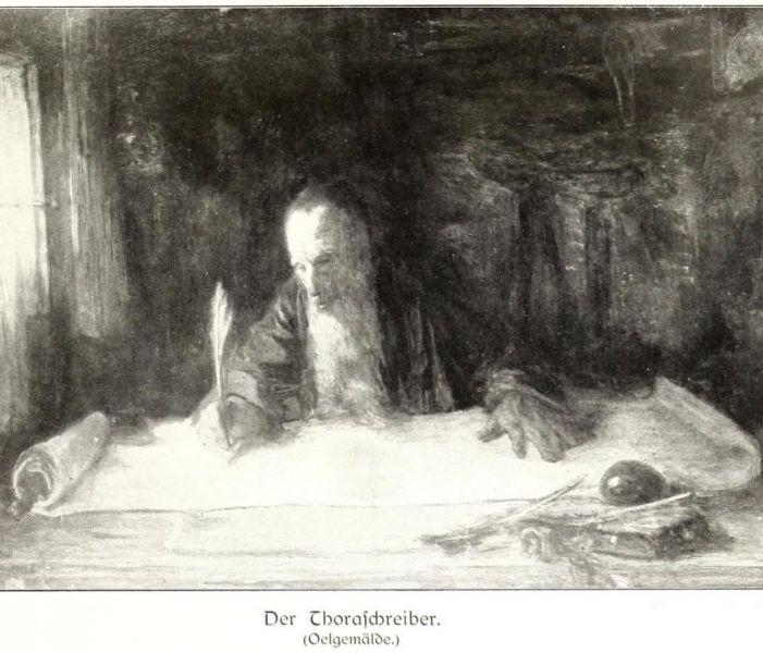 Israels, Josef - Der Thoraschreiber (Ausschnitt)