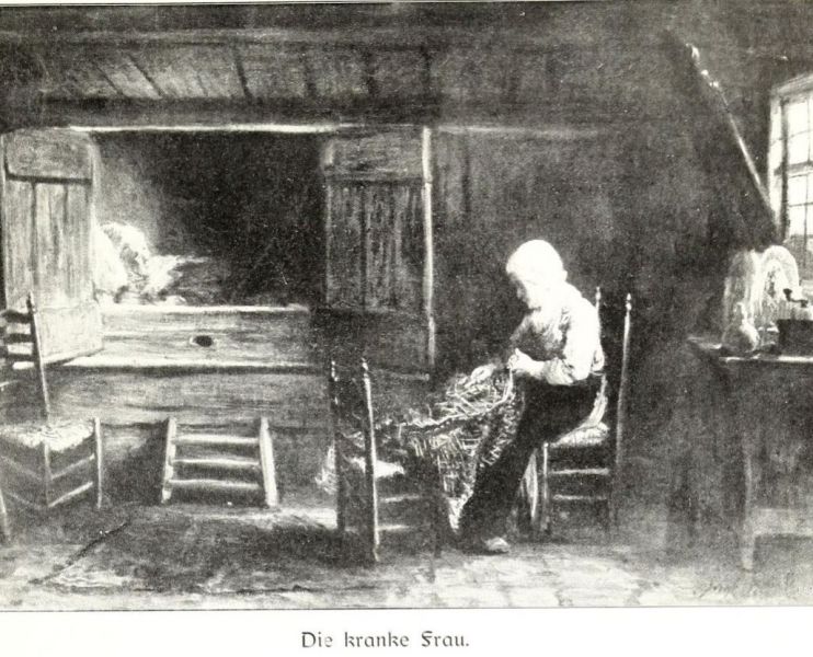 Israels, Josef - Die kranke Frau (Ausschnitt)