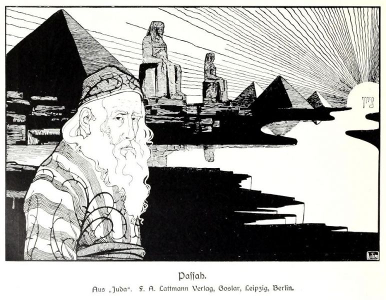 Lilien, Ephraim Moses - Passah