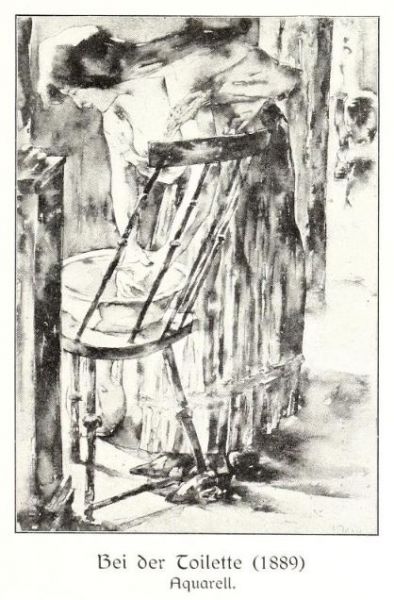 Ury, Lesser - Bei der Toilette (1889)