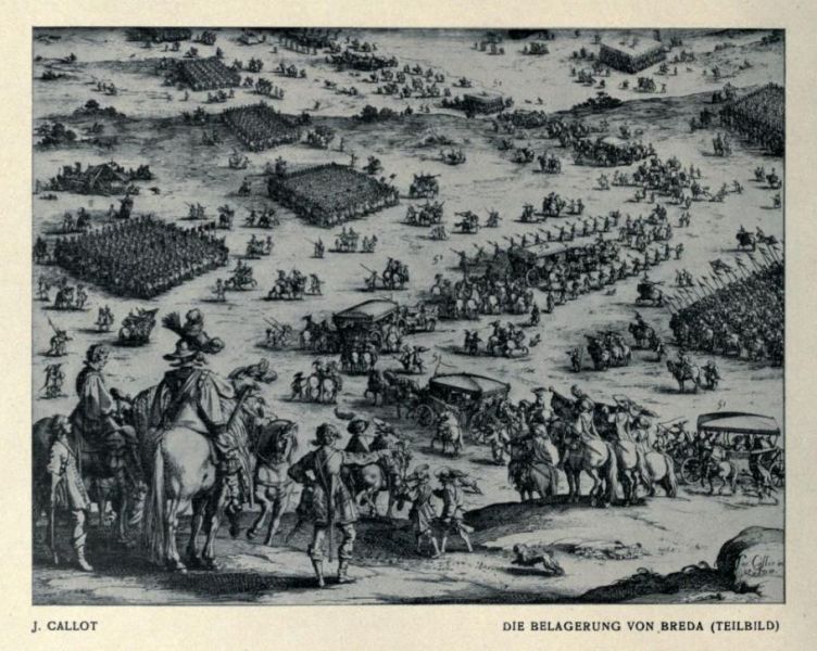 040 Die Belagerung von Breda (Teilbild), Jaques Callot