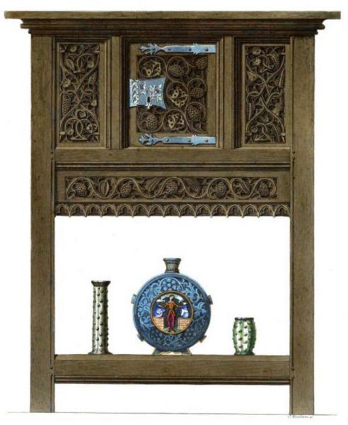 002. 1490-1530 - Schrein aus Eichenholz