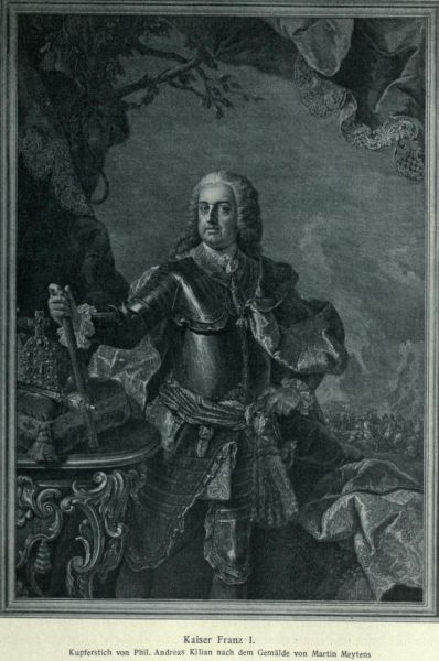 003 Kaiser Franz I. Kupferstich von Phil. Andreas Kilian nach dem Gemälde von Martin Meytens