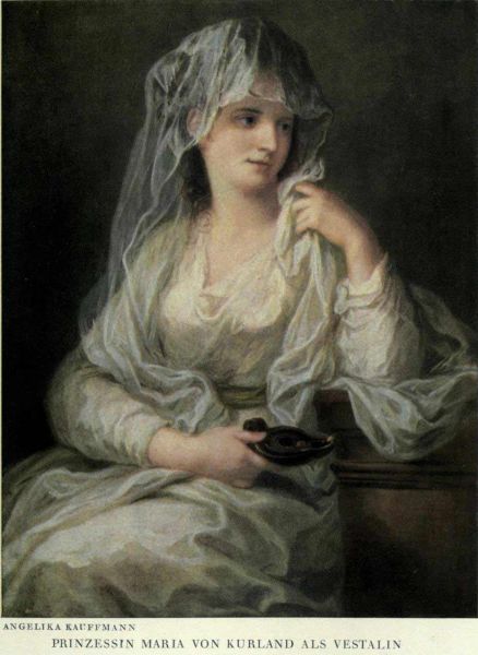 Prinzessin Maria von Kurland als Vestalin
