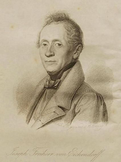 Joseph Karl Benedikt Freiherr von Eichendorff (1788-1857) deutscher Lyriker und Schriftsteller