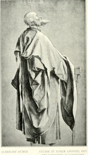 005 Studie zu einem Apostel des Hellerschen Altarbilddes - Albrecht Dürer
