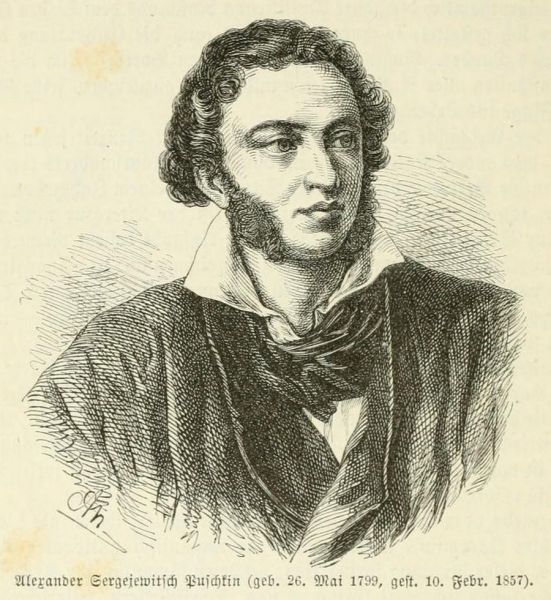 Alexander Puschkin (1799-1837), russischer Nationaldichter
