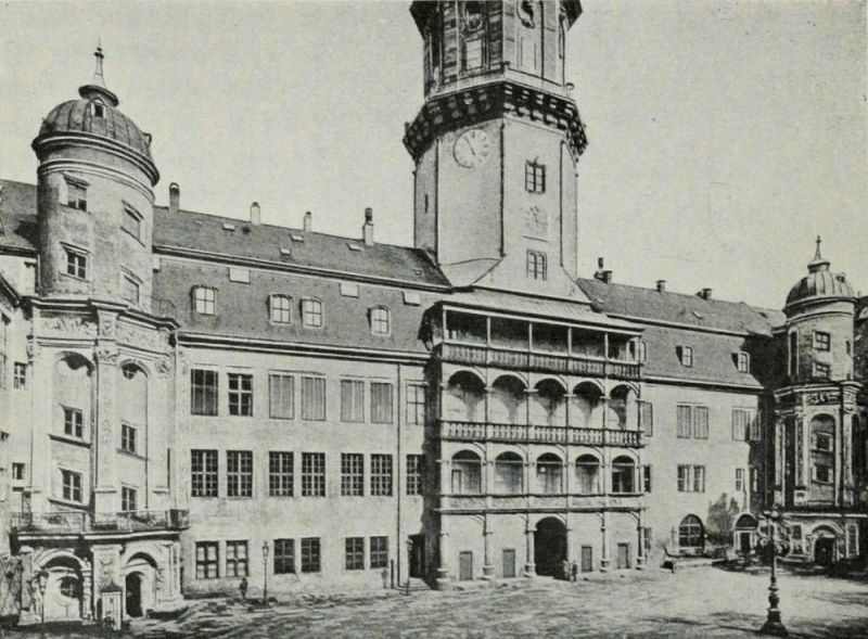 Abb. 20 Großer Schlosshof Nordseite Zustand vor 1896