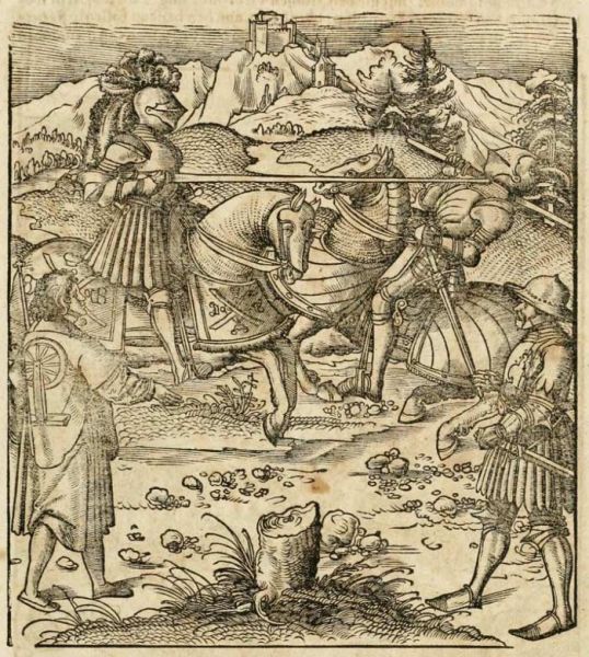 Beim Lanzenstechen am Hals getroffen