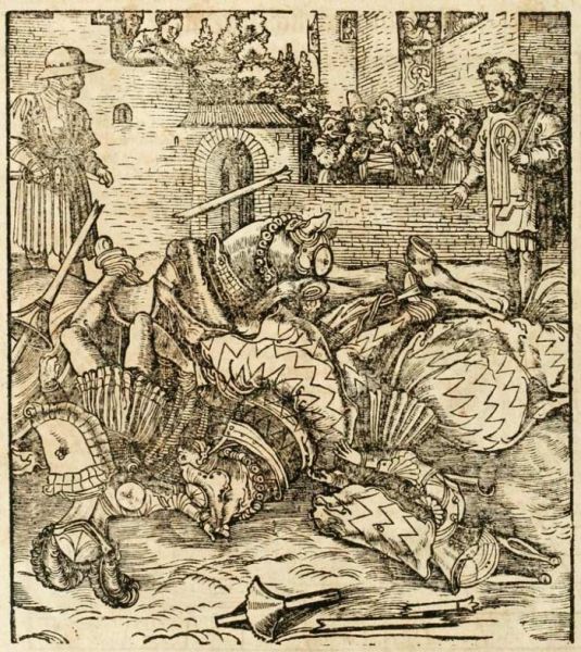 Beide Kämpfer am Boden