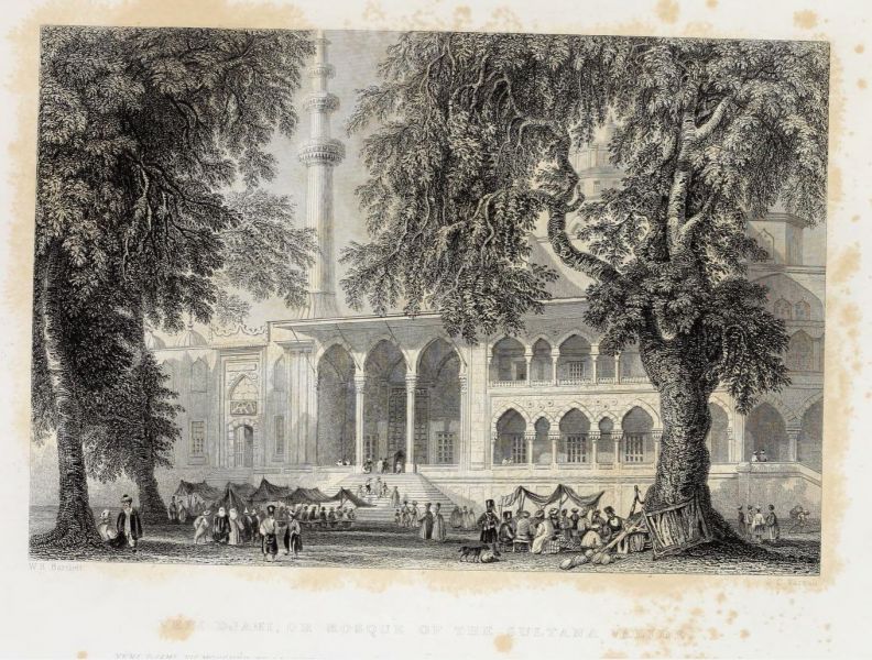 14. Yeni Djami, or mosque of the Sultana Valide, Yeni Djami, oder die Moschee der Sultanin Mutter 
