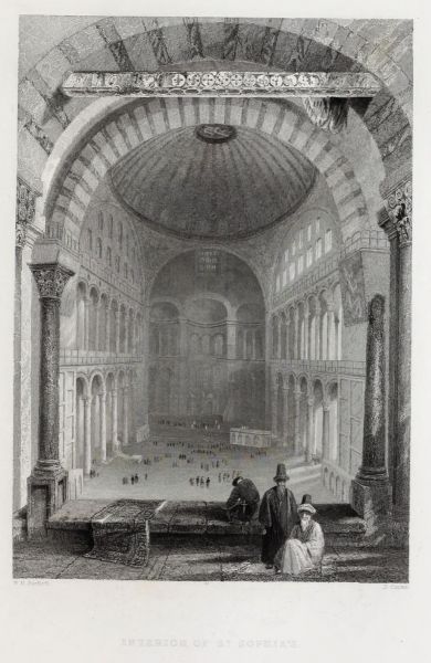 31. Interior of St. Sophias das Innere der Sophienmoschee 