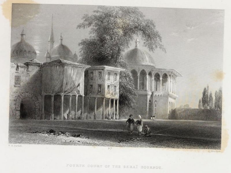 36. Fourth court of the Serai Bournou, vierter Hof des Serai Bournou 