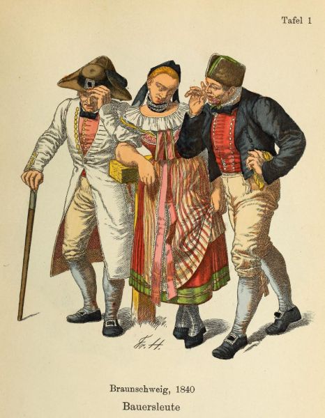 001 Bauersleute, Braunschweig, 1840