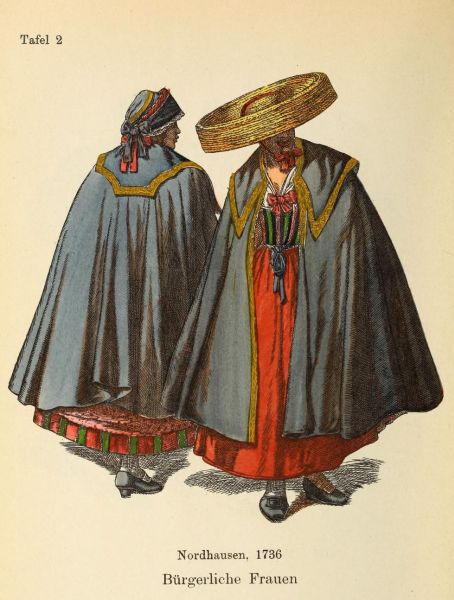 002 Bürgerliche Frauen, Nordhausen, 1736