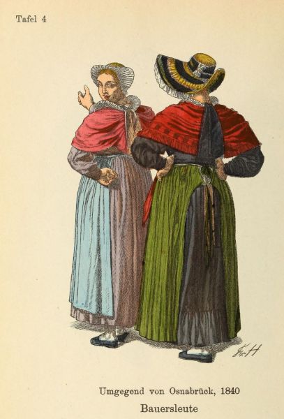 004 Bauersleute, Umgegend von Osnabrück, 1840