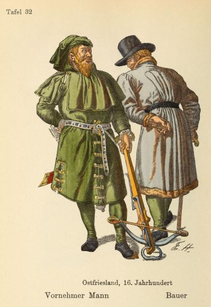 032 Vornehmer Mann, Bauer, Ostfriesland, 16. Jahrhundert