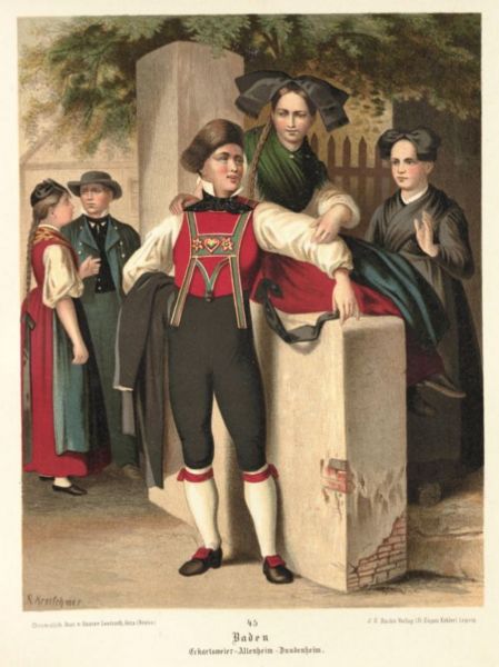 Baden Volkstrachten Eckartsweier-Altenheim-Dundenheim