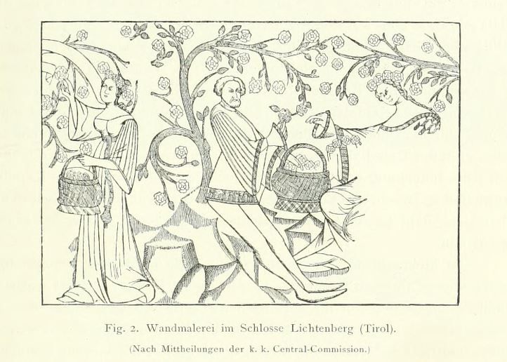 002 Wandmalerei im Schloss Lichtenberg (Tirol)