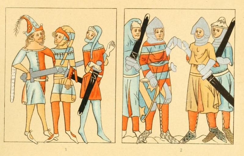 Mittelalter Miniaturen aus der Biblia Pauperum 1-2