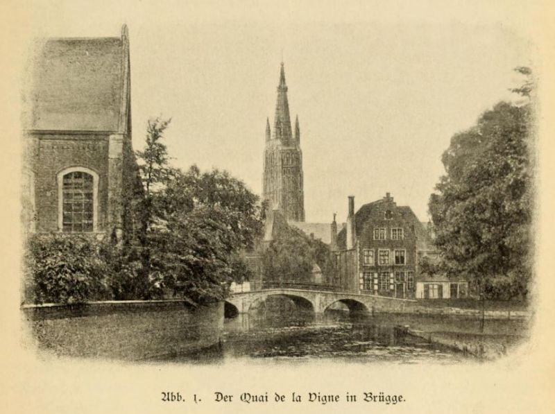 Brügge 001 Der Quai de la Vigne in Brügge