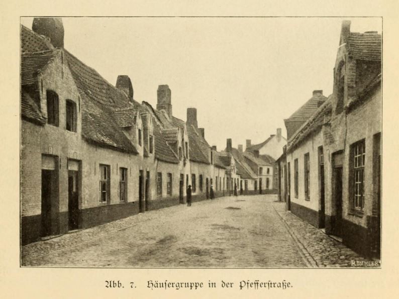 Brügge 007 Häusergruppe in der Pfefferstraße