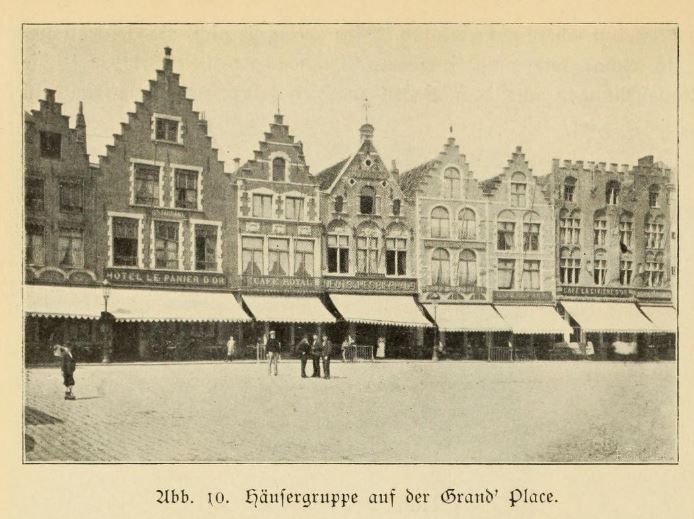 Brügge 010 Häusergruppe auf der Grand Place