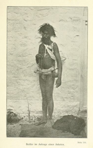 Indien 09 Bettler im Aufzug eines Asketen