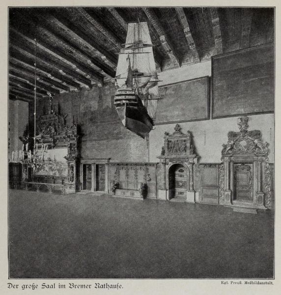 005 Bremen, Der große Saal im Rathaus