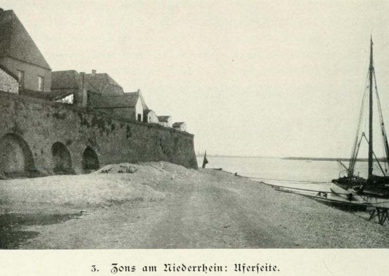 Norddeutschland 003 Zons, am Niederrhein, Uferseite