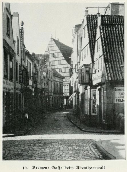 Norddeutschland 010 Bremen, Gasse beim Abenthorswall