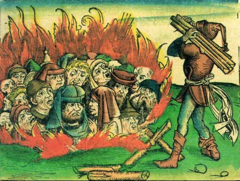 Sternberg, Feuertod der Juden (Ausschnitt 3)