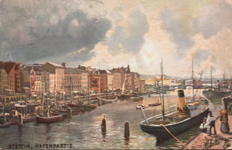 Stettin, Hafenpartie