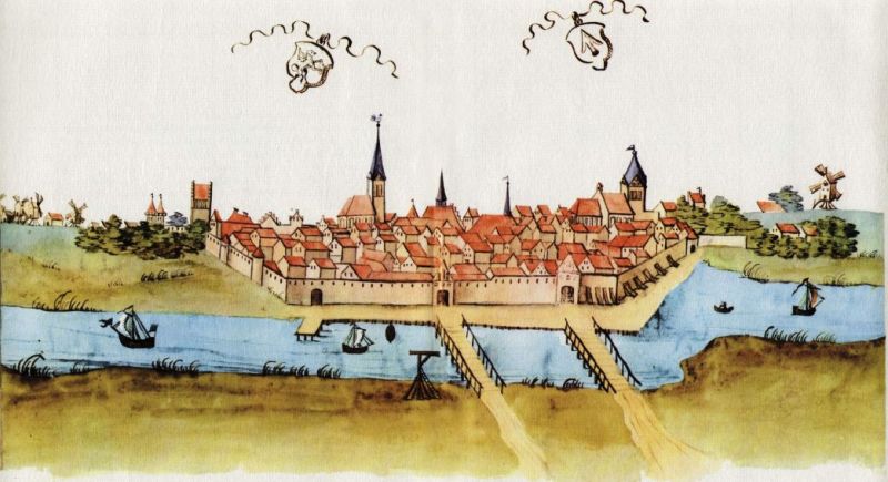 Anklam 1615 aus der Stralsunder Bilderhandschrift