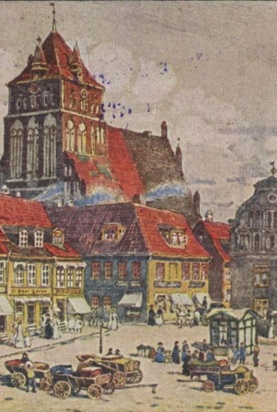 Greifswald, Markt mit Marien-Kirche (2)