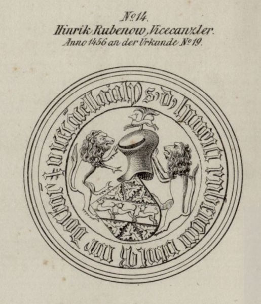 Greifswald, Nr. 14, Hinrik Rubenow, Vicecanzler, 1456