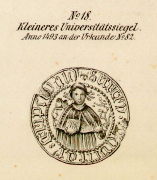 Greifswald, Nr. 18 Kleineres Universitätssiegel, 1493