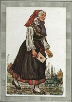 Mecklenburg, Bauermädchen