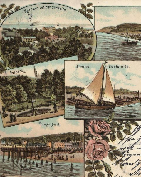Misdroy, Damenbad, Kurpark, Strand