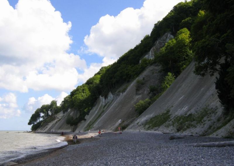 Stubbenkammer, vom Strand aus betrachtet