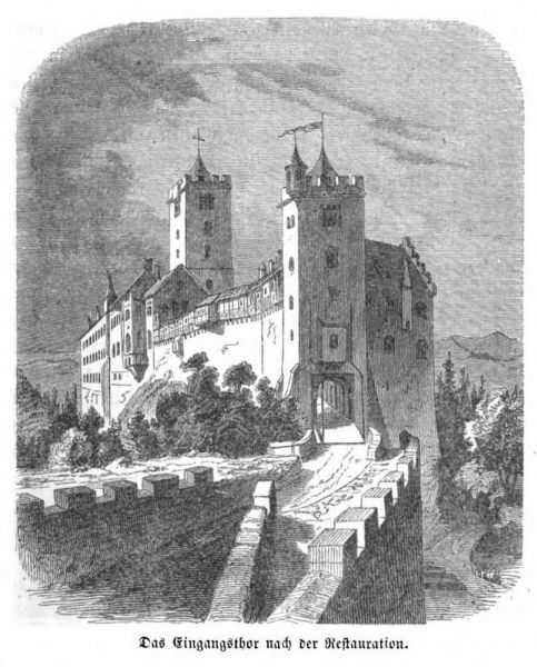 Wartburg, Das Eingangstor nach der Restauration