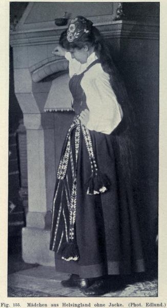 155. Mädchen aus Helsingland ohne Jacke 