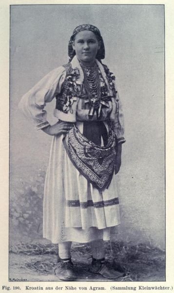 190. Kroatin aus der Nähe von Agram