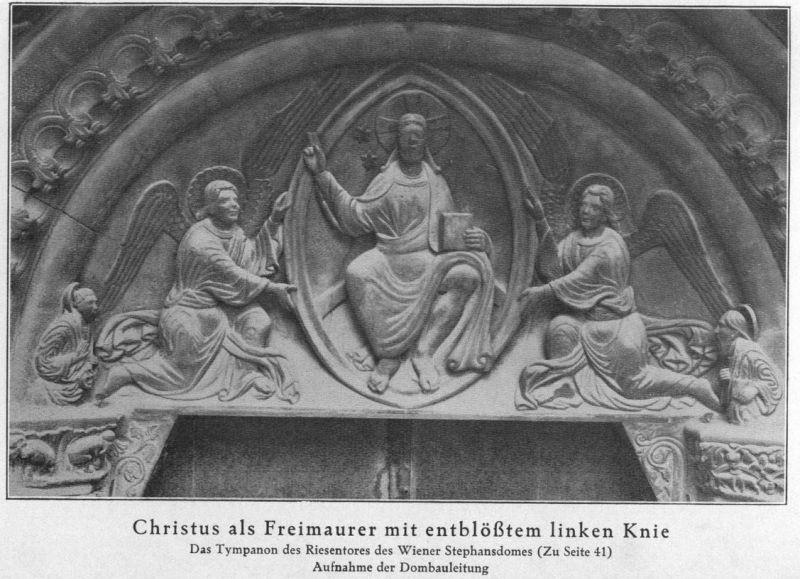 6. Christus als Freimaurer mit entblößtem linken Knie