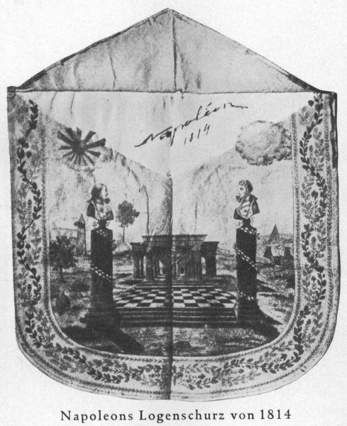 17. Napoleons Logenschurz von 1814