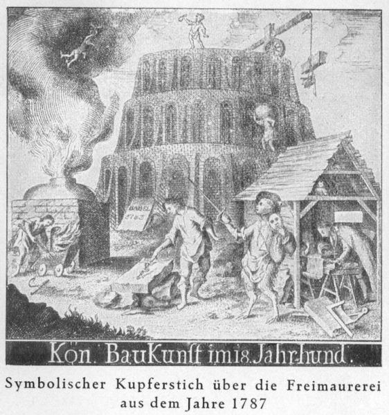 26. Symbolischer Kupferstich aus dem Jahre 1787