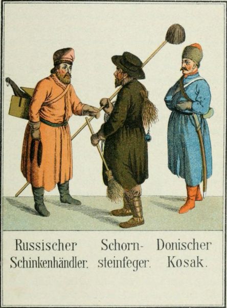 007 Russischer Schinkenhändler, Schornsteinfeger, Donischer Kosak